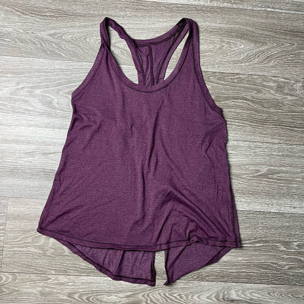 Lululemon Hot Like Agni Singlet Tank Top Sz 2 Heathered Aurora Silverescent Yoga